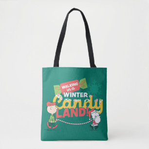 pinda's   Wandelen in een winterse Snoep! Tote Bag