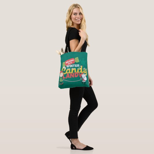 pinda's | Wandelen in een winterse Snoep! Tote Bag (Op model)
