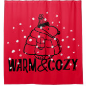 pinda's | Warm & Cozy Douchegordijn (Voorkant)