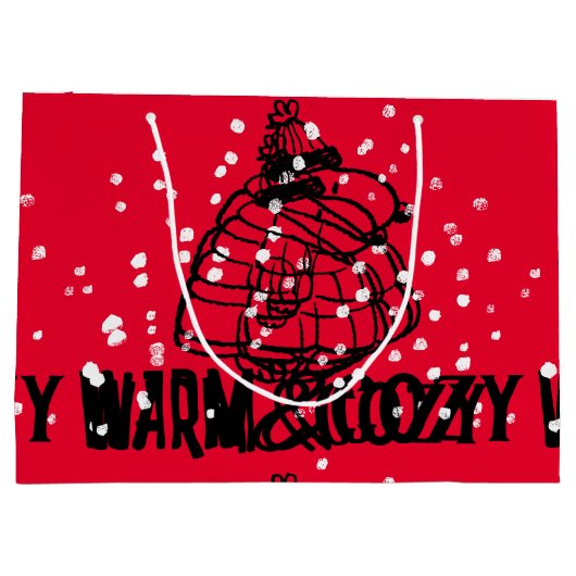 pinda's | Warm & Cozy Groot Cadeauzakje (Achterkant)