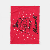 pinda's | Warm & Cozy | Jouw namen toevoegen Fleece Deken (Voorkant)