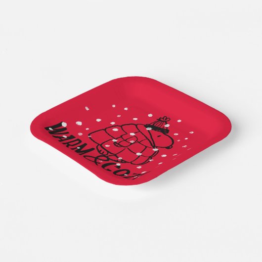 pinda's | Warm & Cozy Papieren Bordje (Gebogen)