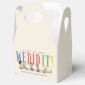 Pinda's We Did It Afstuderen Grappige Quote Snoopy Bedankdoosjes (Geopend)