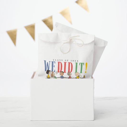 Pinda's We Did It Afstuderen Grappige Quote Snoopy Bedankzakje (Feest)