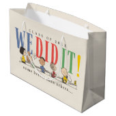 Pinda's We Did It Afstuderen Grappige Quote Snoopy Groot Cadeauzakje (Achterkant Gekanteld)