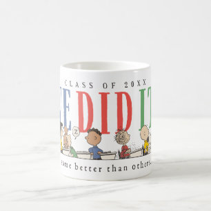 Pinda's We Did It Afstuderen Grappige Quote Snoopy Koffiemok