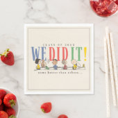 Pinda's We Did It Afstuderen Grappige Quote Snoopy Servet (Insitu)