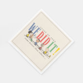 Pinda's We Did It Afstuderen Grappige Quote Snoopy Servet (Hoek)