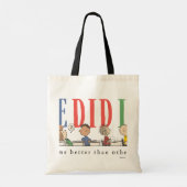 Pinda's We Did It Afstuderen Grappige Quote Snoopy Tote Bag (Achterkant)