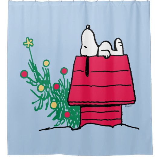 pinda's | Wees feestelijk Douchegordijn (Voorkant)