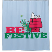 pinda's | Wees feestelijk Douchegordijn (Voorkant)