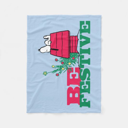 pinda's | Wees feestelijk Fleece Deken (Voorkant)