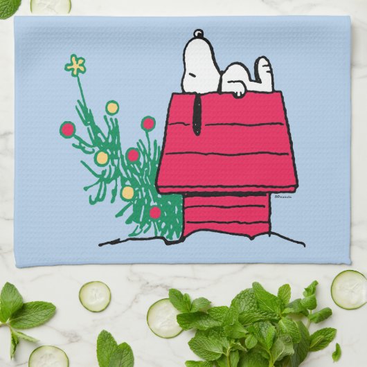 pinda's | Wees feestelijk Theedoek (Gevouwen)