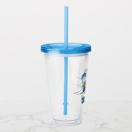 pinda's | Winter Skien het Slopes Pattern Acryl Drinkbeker (Rechts)