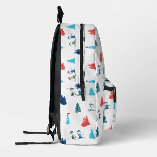 pinda's | Winter Skien het Slopes Pattern Bedrukte Rugzak (Links)