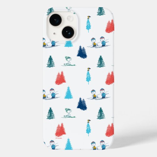pinda's | Winter Skien het Slopes Pattern Case-Mate iPhone Case (Achterkant)