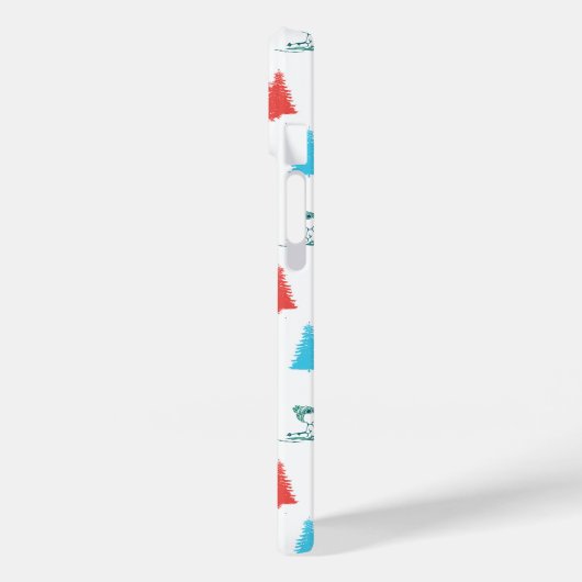 pinda's | Winter Skien het Slopes Pattern Case-Mate iPhone Case (Achterkant / Links)