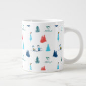 pinda's | Winter Skien het Slopes Pattern Grote Koffiekop (Rechts)