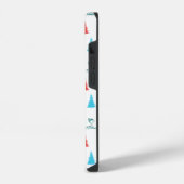 pinda's | Winter Skien het Slopes Pattern iPhone Hoesje (Linkerkant)