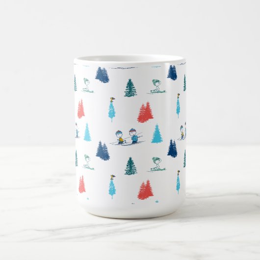 pinda's | Winter Skien het Slopes Pattern Koffiemok (Center)