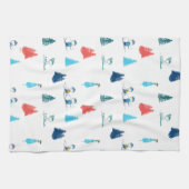 pinda's | Winter Skien het Slopes Pattern Theedoek (Horizontaal)