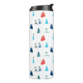 pinda's | Winter Skien het Slopes Pattern Thermosbeker (Gedraaid links)