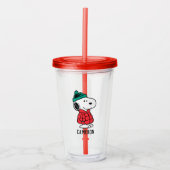 pinda's | wintermunt en -Pet Acryl Drinkbeker (Voorkant)