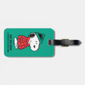 pinda's | wintermunt en -Pet Bagagelabel (Achterkant horizontaal)