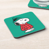 pinda's | wintermunt en -Pet Bier Onderzetter (Linkerzijde)