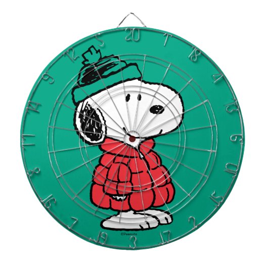 pinda's | wintermunt en -Pet Dartbord (Voorkant)