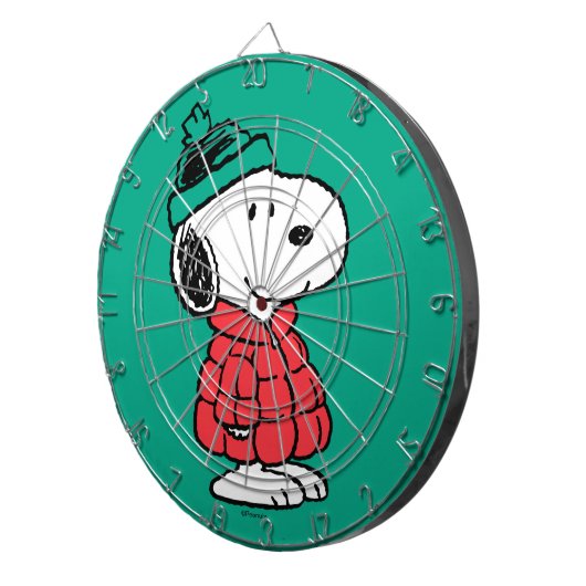 pinda's | wintermunt en -Pet Dartbord (Voorkant Rechts)