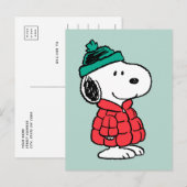 pinda's | wintermunt en -Pet Feestdagenkaart (Voorkant / Achterkant)