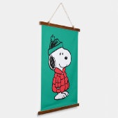 pinda's | wintermunt en -Pet Hangend Wandkleed (Gebogen)