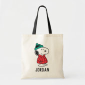 pinda's | wintermunt en -Pet | Jouw namen toevoege Tote Bag (Voorkant)