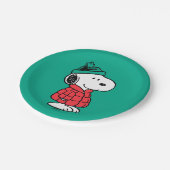 pinda's | wintermunt en -Pet Papieren Bordje (Gekanteld)