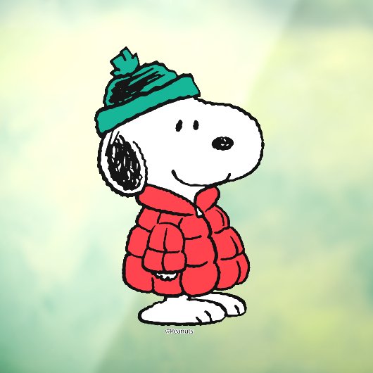 pinda's | wintermunt en -Pet Raamsticker (Vel 3)