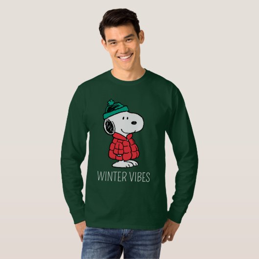 pinda's | wintermunt en -Pet T-shirt (Voorkant volledig)
