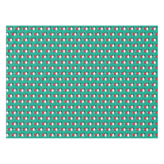 pinda's | wintermunt en -Pet Tafelkleed (Voorkant (Horizontaal))