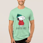 pinda's | wintermunt en -Pet Tri-Blend Shirt (Voorkant)