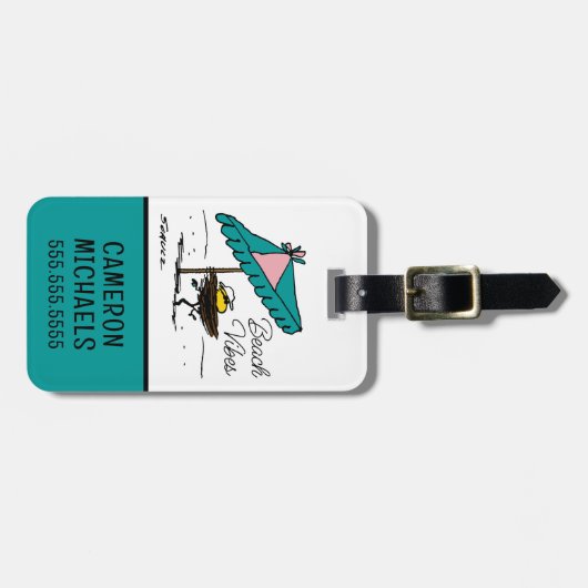 pinda's | Woodstock aan het strand Bagagelabel (Voorkant horizontaal)