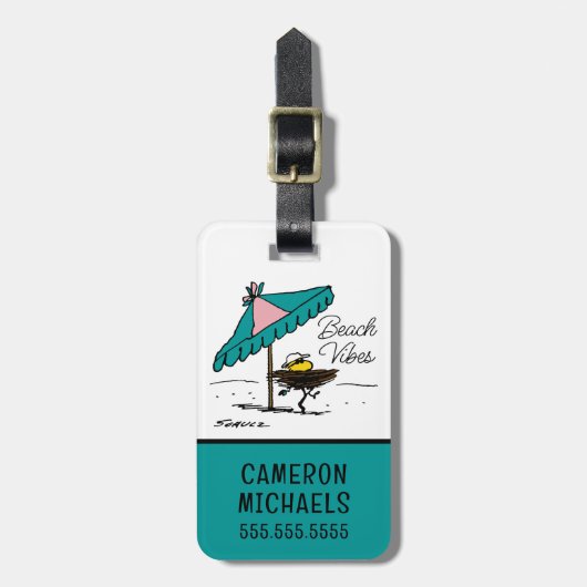 pinda's | Woodstock aan het strand Bagagelabel (Voorkant verticaal)