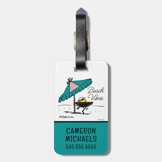 pinda's | Woodstock aan het strand Bagagelabel (Achterkant verticaal)