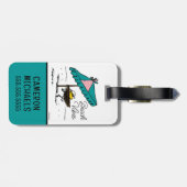 pinda's | Woodstock aan het strand Bagagelabel (Achterkant horizontaal)