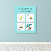 pinda's | Woodstock aan het strand Canvas Afdruk (Insitu (Houten vloer))