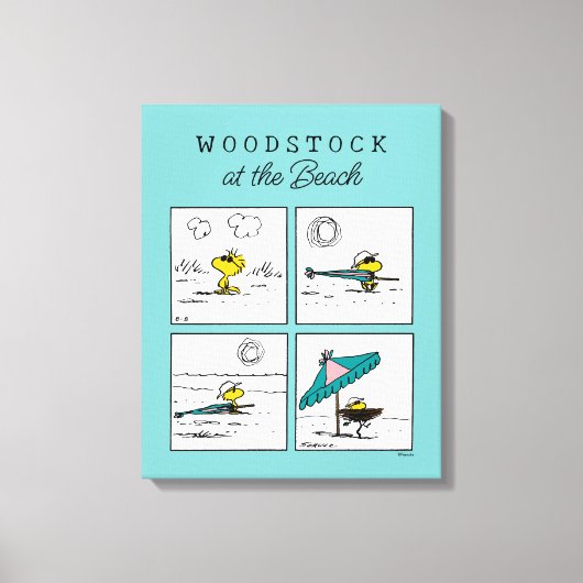 pinda's | Woodstock aan het strand Canvas Afdruk (Voorkant)
