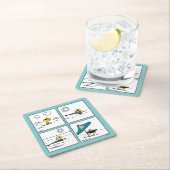 pinda's | Woodstock aan het strand Kartonnen Onderzetters (Insitu)