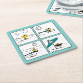 pinda's | Woodstock aan het strand Kartonnen Onderzetters (Schuin)