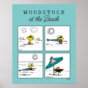pinda's   Woodstock aan het strand Poster