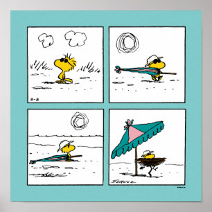 pinda's   Woodstock aan het strand Poster