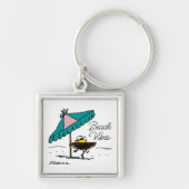 pinda's | Woodstock aan het strand Sleutelhanger (Voorkant)